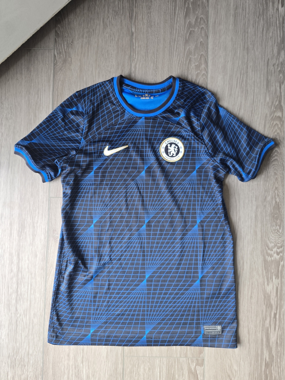 Nike Chelsea FC 2023/24 Away Soccer Jersey Youth L Blue Dri-FIT Football Club